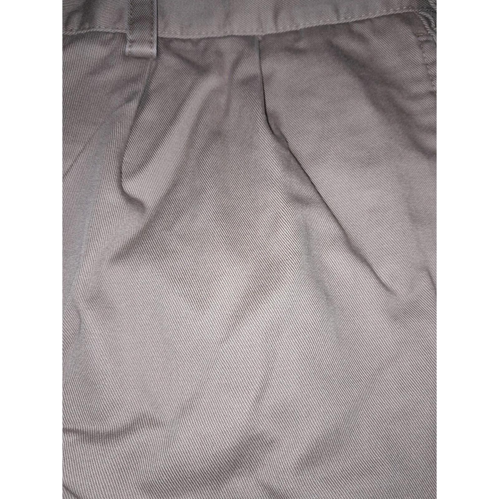IZOD American Chino 38"x31" (40"x30.5") Classic Khaki Flat Front Straight Pants - Thumbnail 4
