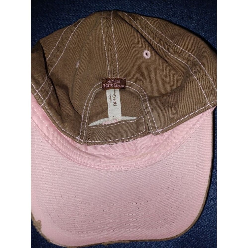 Pat Green Texas Country Music Concert Hat Adjustable Strap Hat Cap Pink Brown - Thumbnail 7
