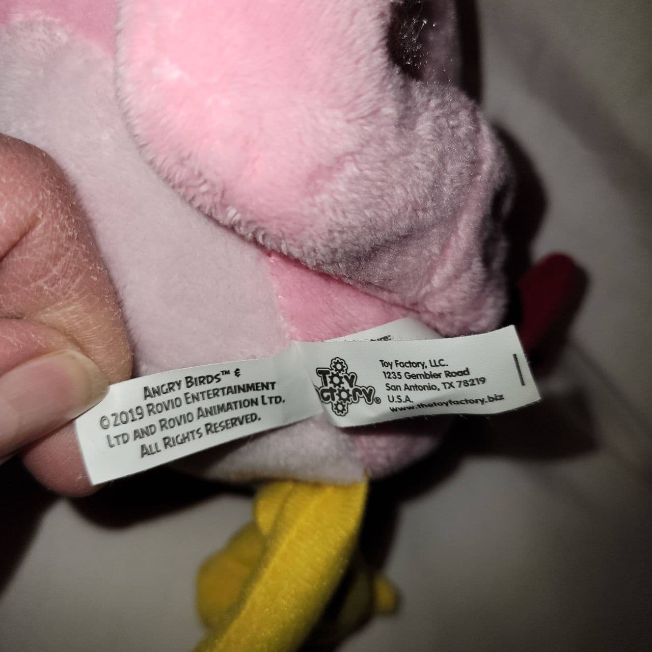 2019 Angry Birds Stella Plush Pink Bird Toy Factory 10” Rovio - Thumbnail 7