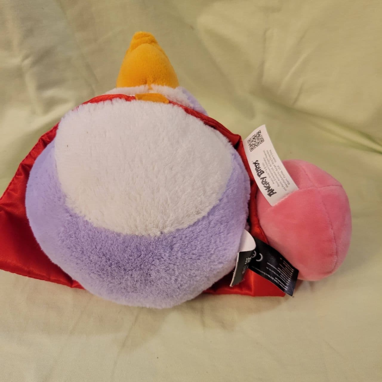Angry Birds Plush Lot Stella Pink Bird & Mighty Eagle Superhero Purple 7" Rovio - Thumbnail 8