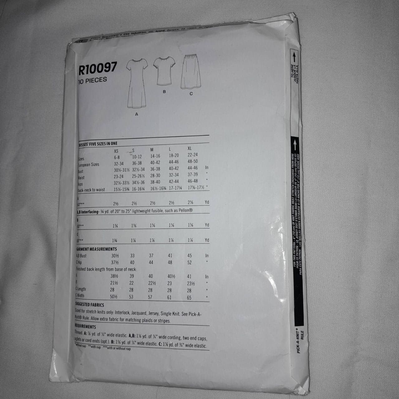 New Look R10097 Pattern Size XS-XL Short Sleeve Various Styles Vintage Inspired - Thumbnail 4