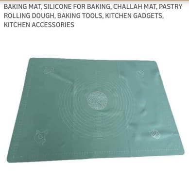 Light Green Silicone Non-Stick Baking Mat Geometric Pattern - Image 1