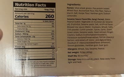 Heal spot High Protein Ramen Spicy Prepared Noodles 15.9 oz (450 g) - Thumbnail 2