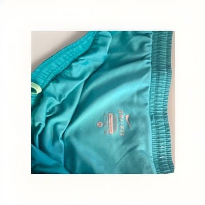 Nike Dri-FIT Women's Blue Athletic Shorts XL Polyester Running Gym Training - Thumbnail 2