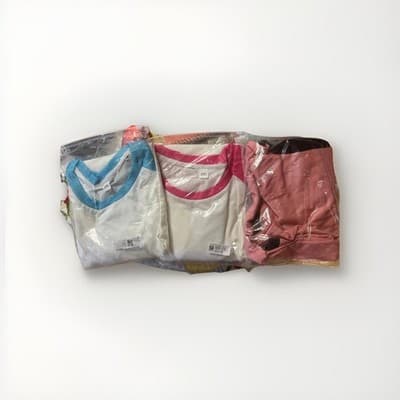Mixed Lot Solid Color Shirts 2XL White Blue Pink Black Assorted Packaged - Image 1