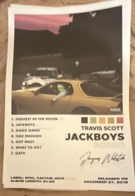 Travis Scott Album Poster Set Astroworld Rodeo Birds Jackboys Days Utopia - Thumbnail 4