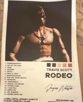 Travis Scott Album Poster Set Astroworld Rodeo Birds Jackboys Days Utopia - Thumbnail 2