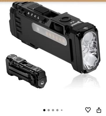Nitecore Portable Multi-LED LED Flashlight Work Light, Durable Aluminum, Black - Image 1