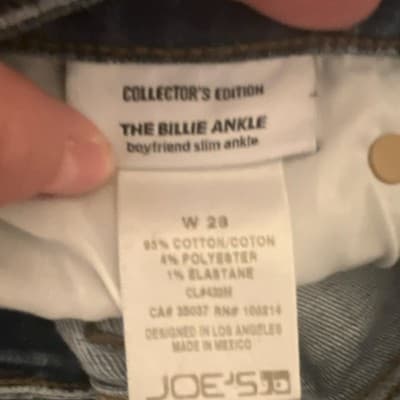 Joe's Jeans Collector's Edition Distressed Slim Fit Ankle Jeans Blue Women - Thumbnail 4