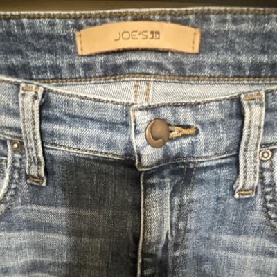 Joe's Jeans Collector's Edition Distressed Slim Fit Ankle Jeans Blue Women - Thumbnail 2