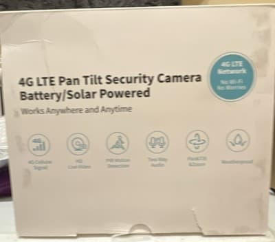 4G LTE Solar Security Camera 2K Pan/Tilt Night Vision Camouflage Outdoor - Thumbnail 2