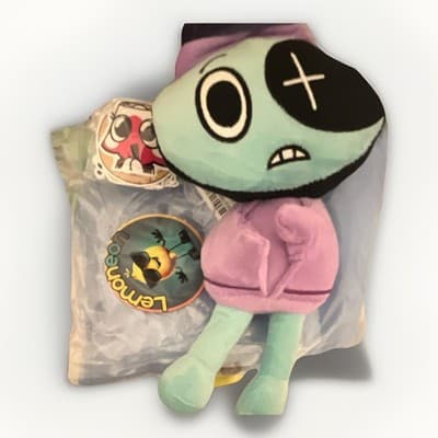 Lemoneon Stuffed Animal Plush Toy Light Blue Purple Black Soft Cuddly Gift - Thumbnail 3