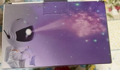 Astronaut Starry Night Night Light White HR-F3 Indoor Bedroom Kids Teens Adults - Thumbnail 2