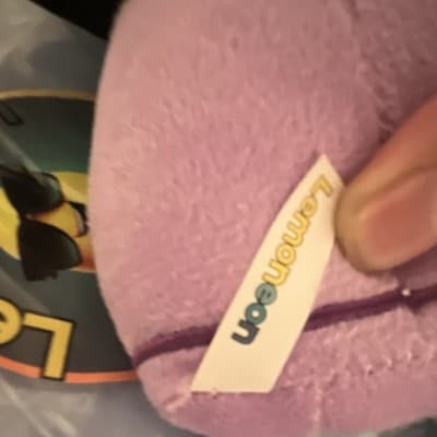 Lemoneon Stuffed Animal Plush Toy Light Blue Purple Black Soft Cuddly Gift - Thumbnail 4