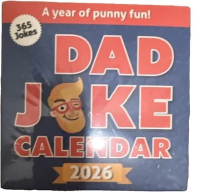 Dad Joke Calendar 2026, Daily Humor, 365 Jokes, Printed with Soy Ink, Funny Gift - Image 1