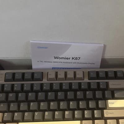 Womier K87 TKL Wireless QMK/VIA Mechanical Keyboard Black RGB Multimedia Display - Thumbnail 2