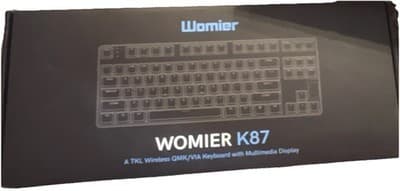 Womier K87 TKL Wireless QMK/VIA Mechanical Keyboard Black RGB Multimedia Display