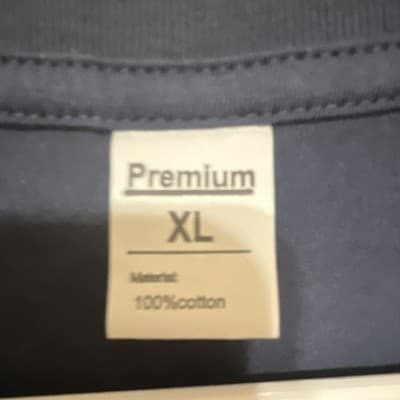 Premium XL Men's Navy Graphic American Flag Cotton Short Sleeve Tee - Thumbnail 2