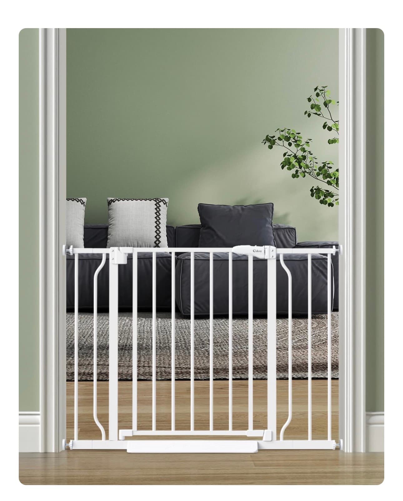 Cidery Baby Safety Gate with Auto-Close and Dual-Lock - Thumbnail 2