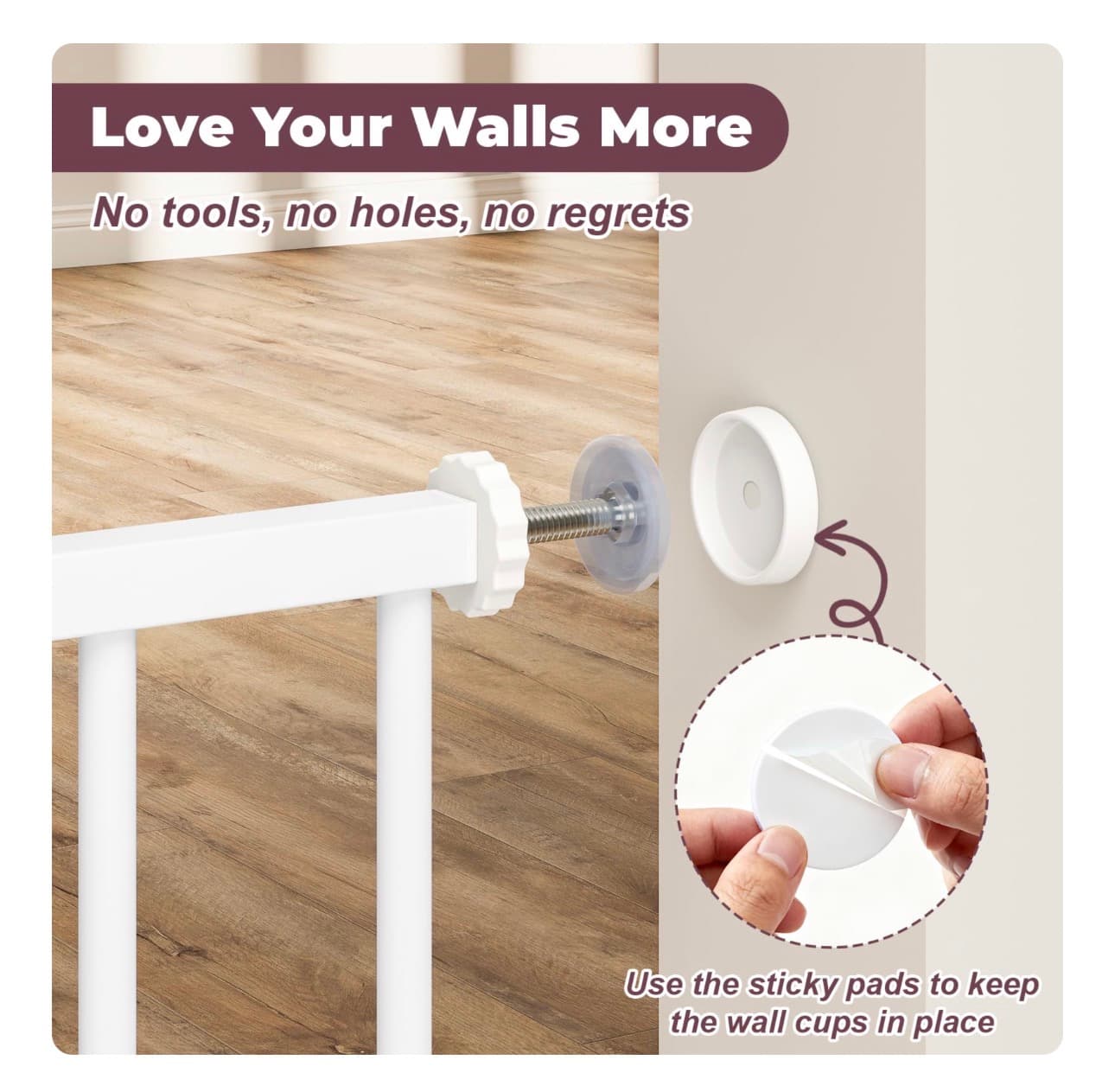 Cidery Baby Safety Gate with Auto-Close and Dual-Lock - Thumbnail 6
