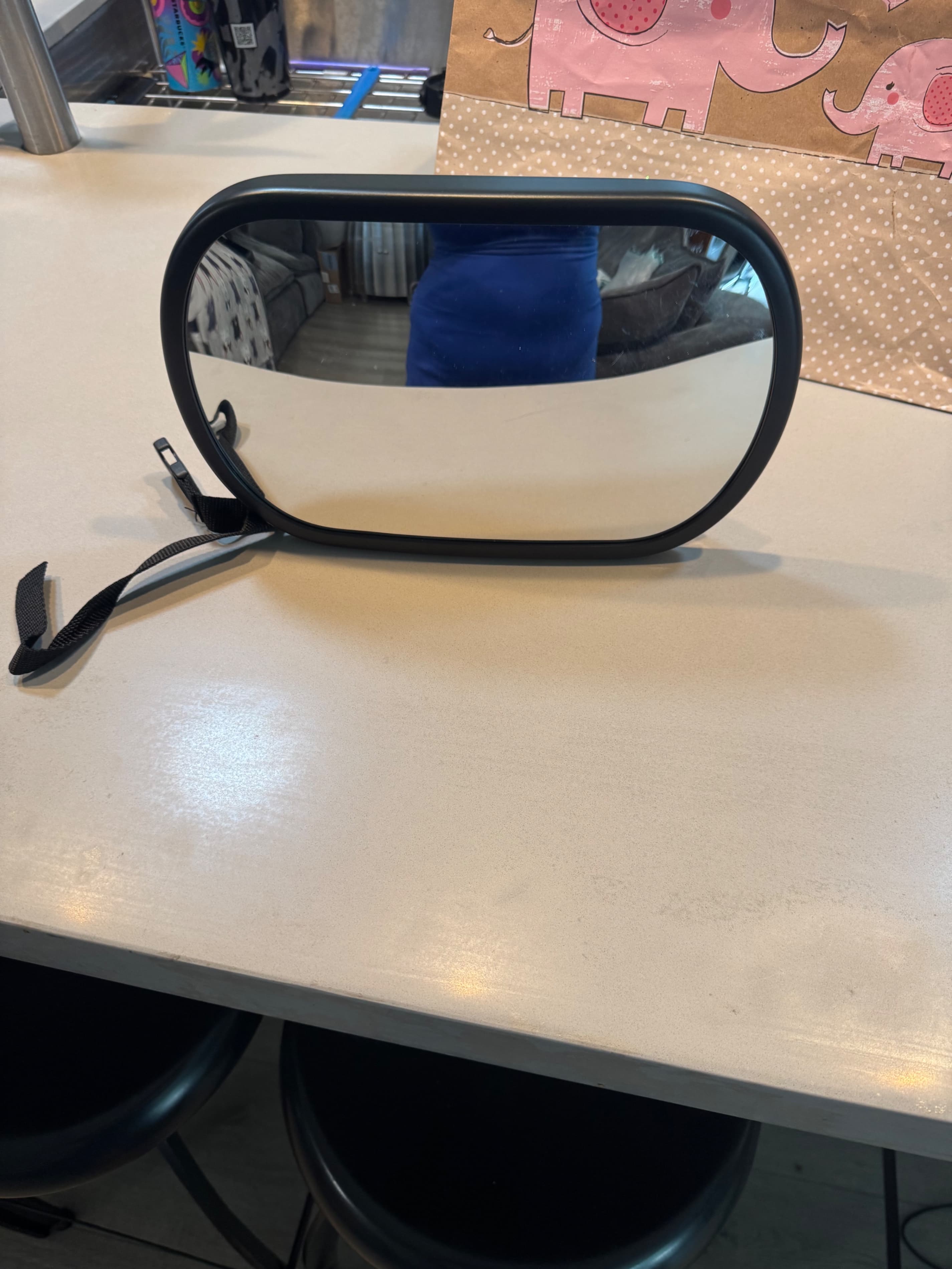 Baby Car Mirror with Adjustable Straps - Thumbnail 2