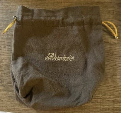 Blanton's Bourbon Whiskey Bottle Brown Felt Drawstring Bag - Image 1