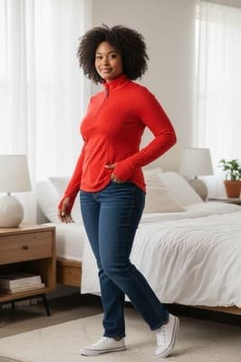 Savage x Fenty Women's Red Zip Up Jacket Size 3XL - Image 1