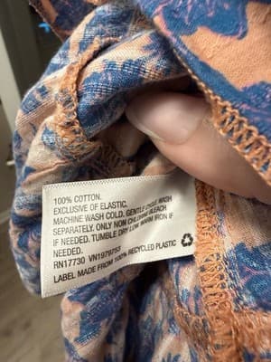 Universal Threads Orange & Blue Ruffled Mini Skirt Size XXL - Thumbnail 2
