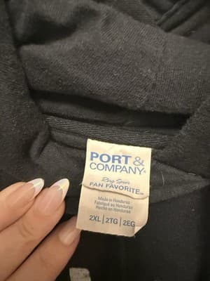 Thicc AF Black Hooded Sweatshirt 2XL - Thumbnail 3