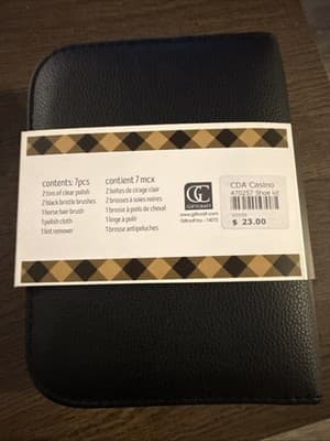 NEW Avenue 9 Shoe Shine Kit Clear Polish - Thumbnail 2