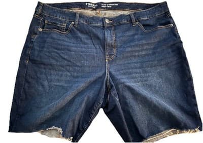 Torrid Women’s Cutoff Bermuda Jean Shorts Size 24 - Image 1