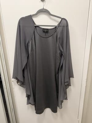 Iman Grey Dress Women’s Size L - Image 1