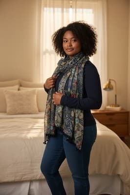 prAna Light Weight Blue Women’s Scarf - Image 1