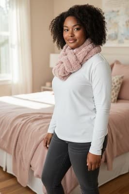 Keiki Company Women’s Pink Scarf Polymicrofiber NWT - Image 1