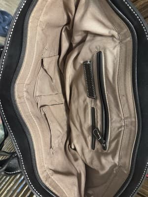 London Fog Women's Purse Beige and Black Tote Bag - Thumbnail 2