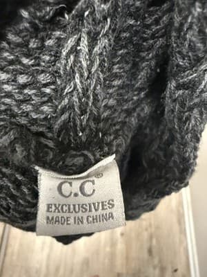 Wool Scarf Dark Grey C.C Exclusive Infinity - Thumbnail 2
