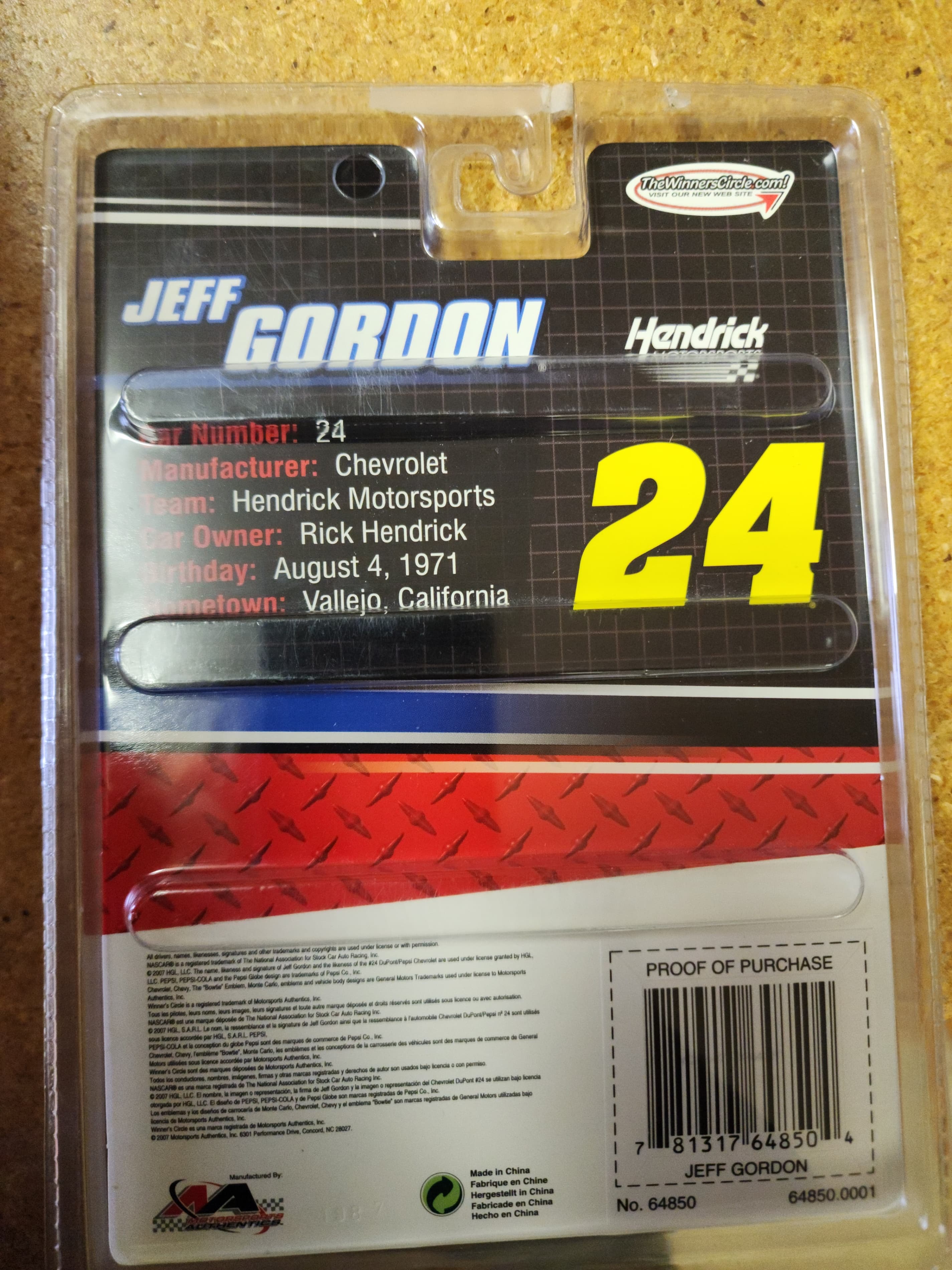 NASCAR Jeff Gordon 24 Die-Cast Car 1:64 Scale - Thumbnail 2