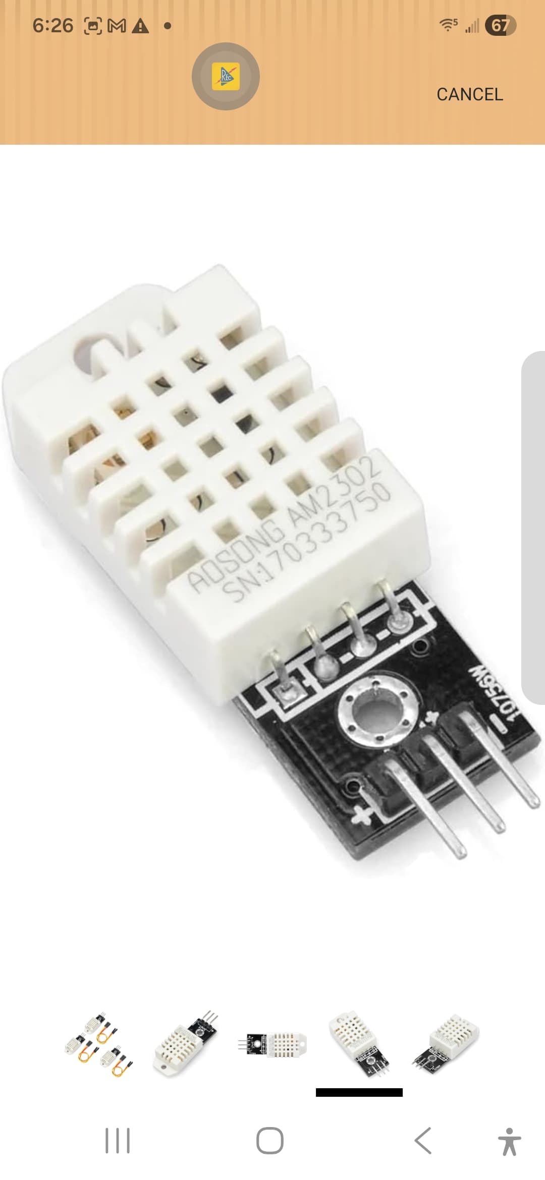 Aosong AM2302 Temperature and Humidity Sensor Module 3 Pack AM2302 - Thumbnail 2