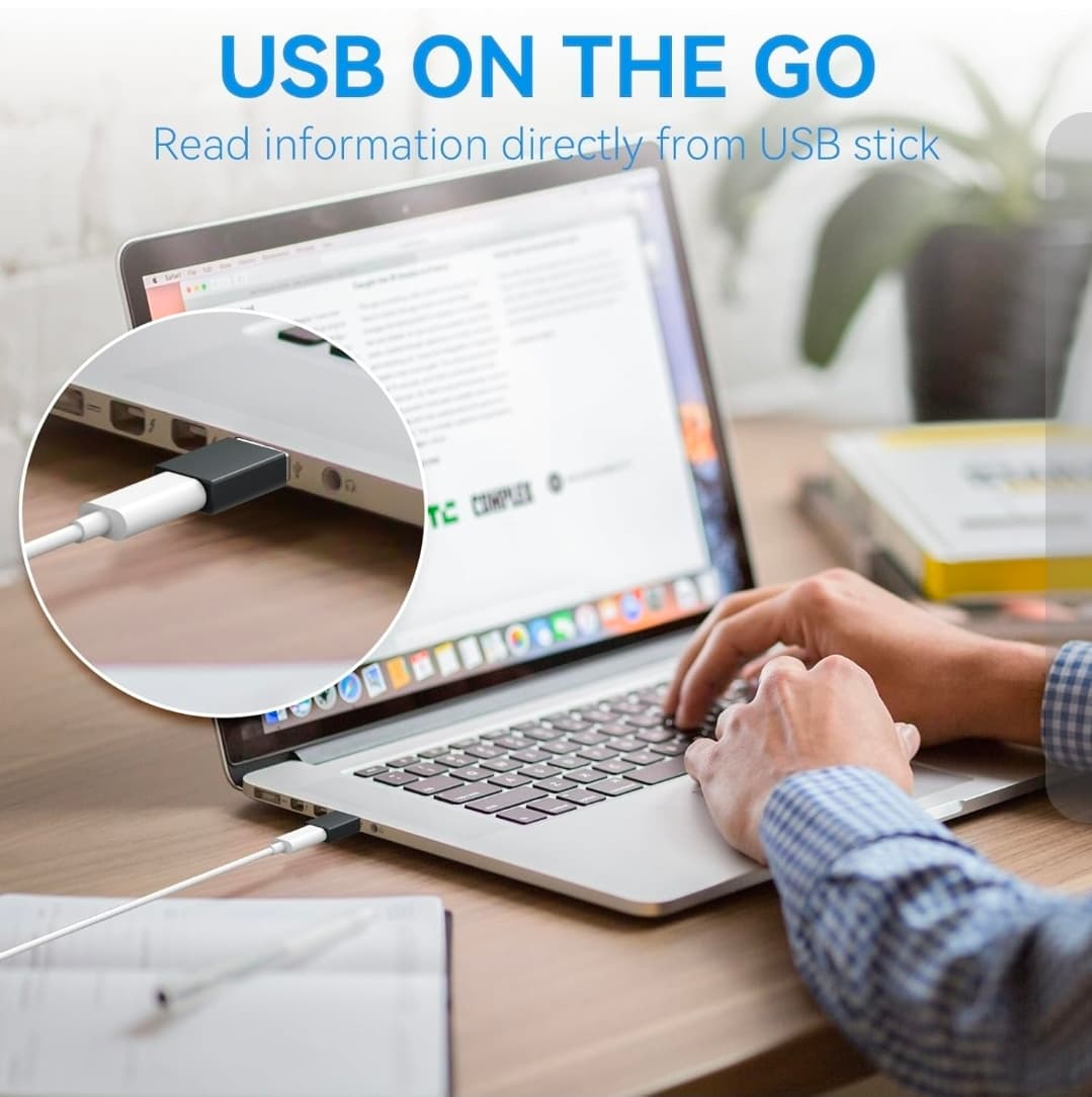 2 USB C to USB 3.0 + 2 USB 3.0 to USB C Adapter for Fast Charging and Data Transfer - Thumbnail 5