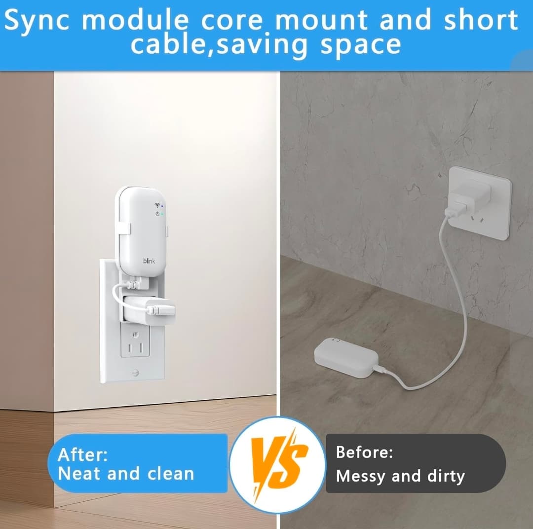 Blink Sync Module Core Outlet Wall Mount with USB 3.0 Cable - Thumbnail 4