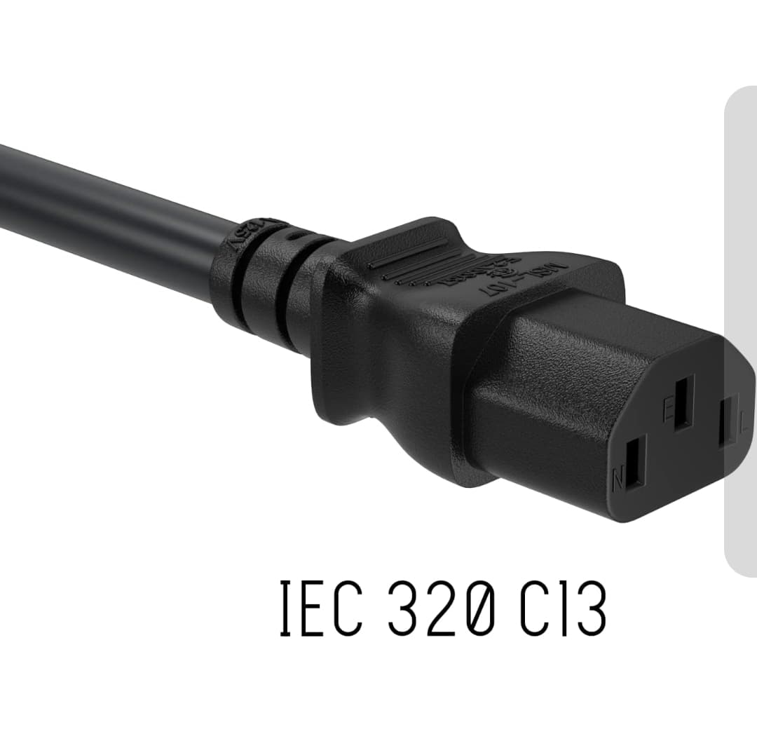 NEMA 5-15P to IEC 320 C13 Power Cable 15A 125V - Thumbnail 5