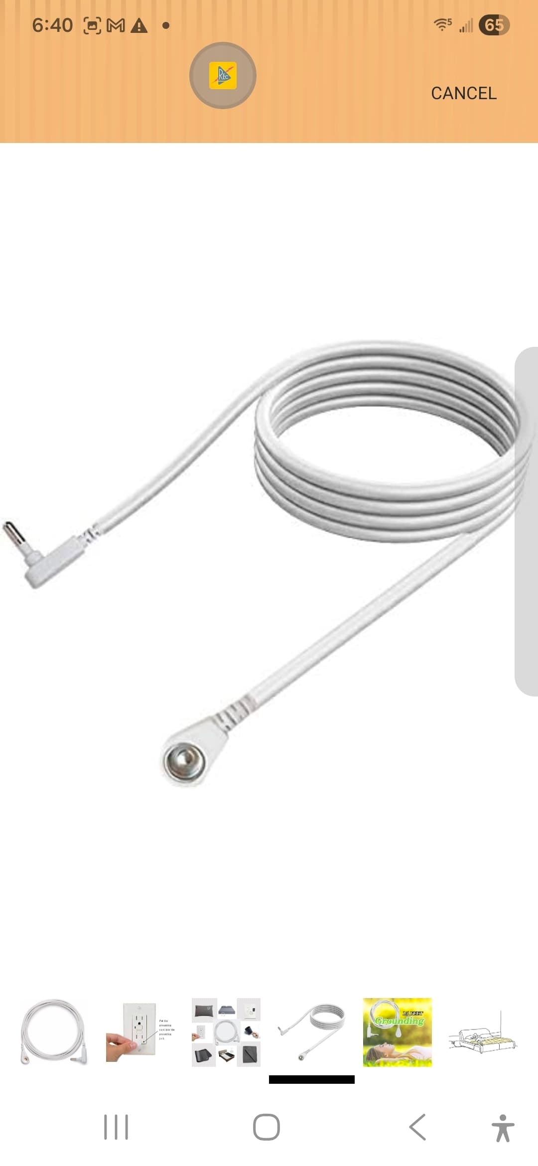 Grounding Cord for Earthing Sheets and Mats - Thumbnail 4