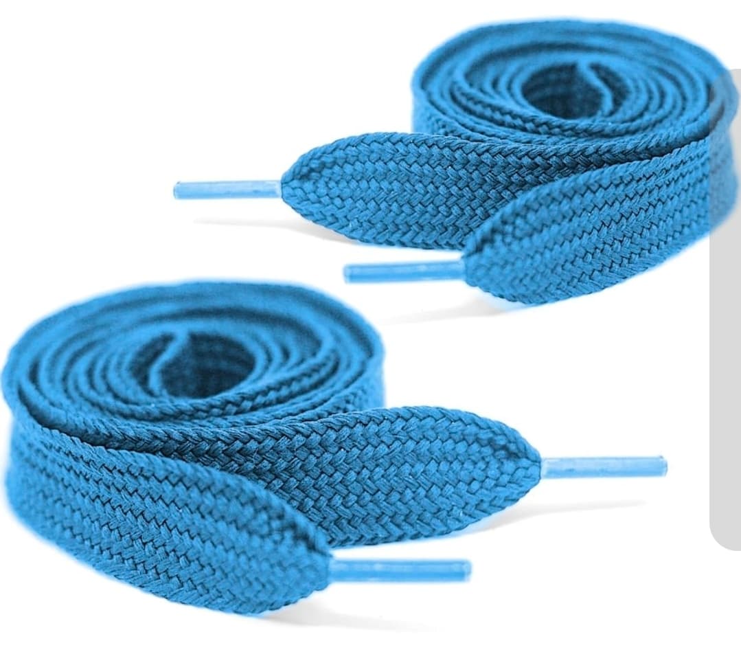 Mercury + Maia Blue Shoelaces 63 Inch Flat - Image 1