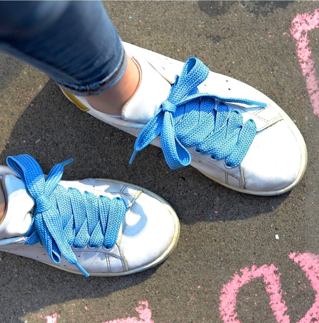 Mercury + Maia Blue Shoelaces 63 Inch Flat - Thumbnail 2