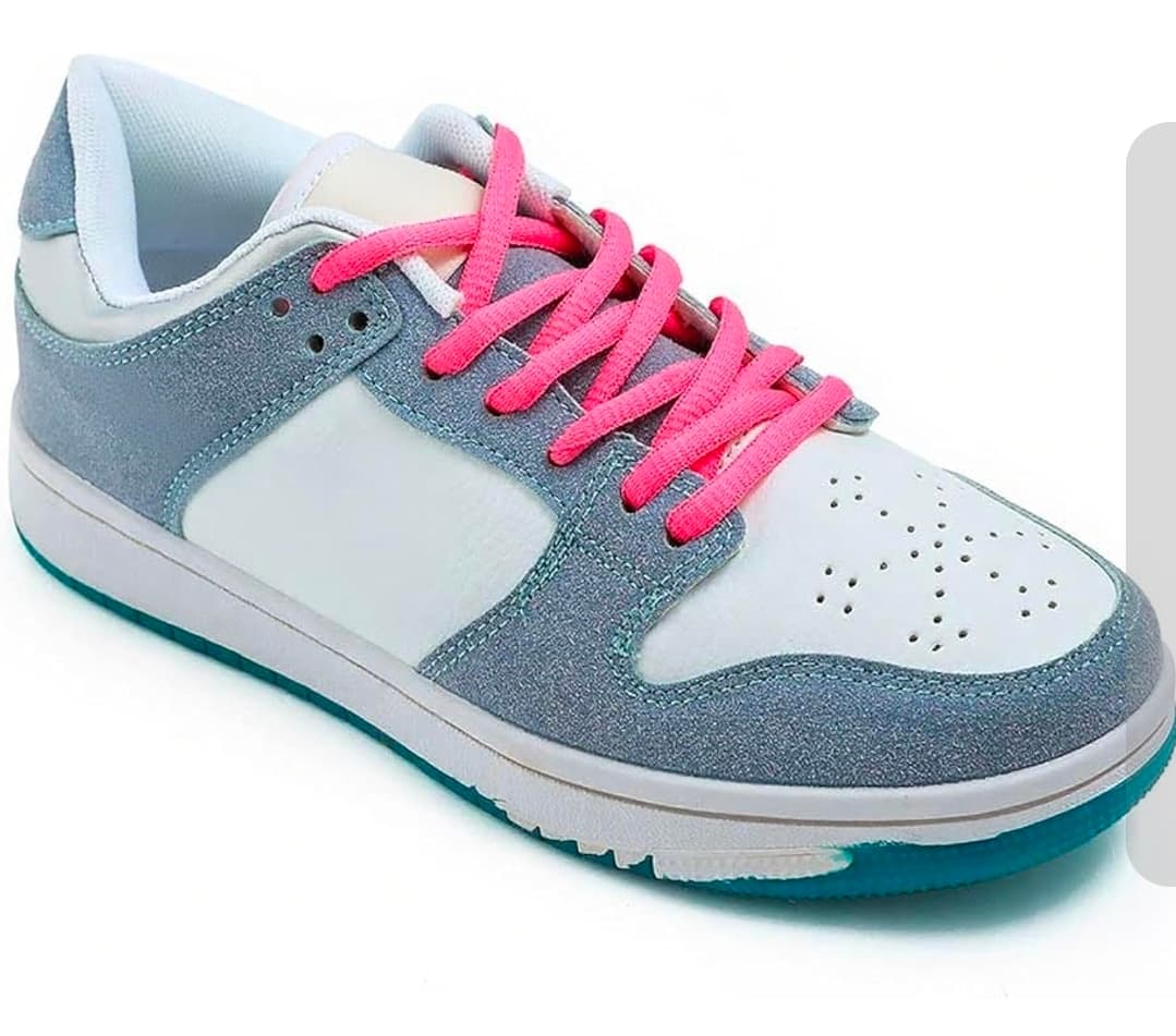 Neon Pink Flat Shoelaces for Sneakers and Boots - Thumbnail 2
