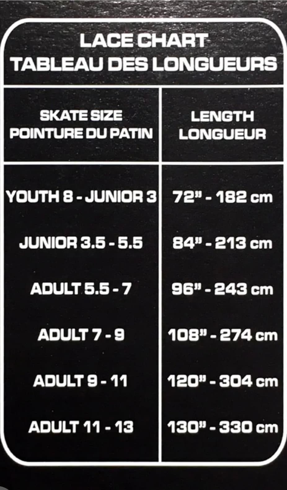 Elite Hockey Prolace Waxed Skate Laces Black/Whiite 120 cm - Thumbnail 5