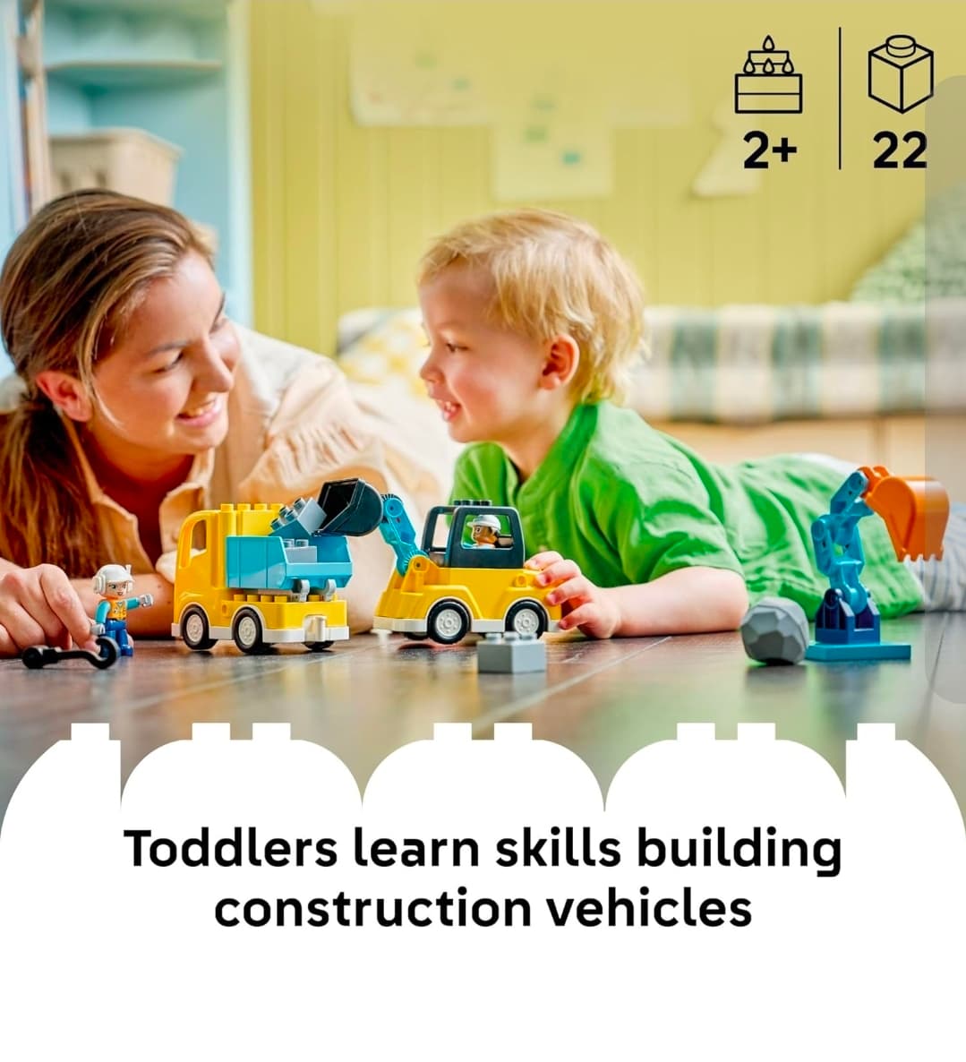 LEGO DUPLO 10975 3-in-1 Construction Vehicles Set - Thumbnail 2