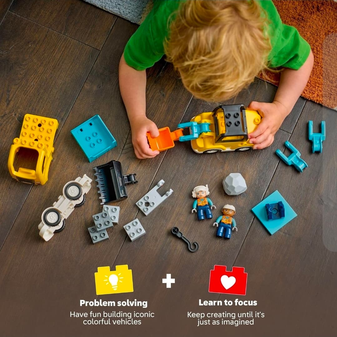 LEGO DUPLO 10975 3-in-1 Construction Vehicles Set - Thumbnail 3