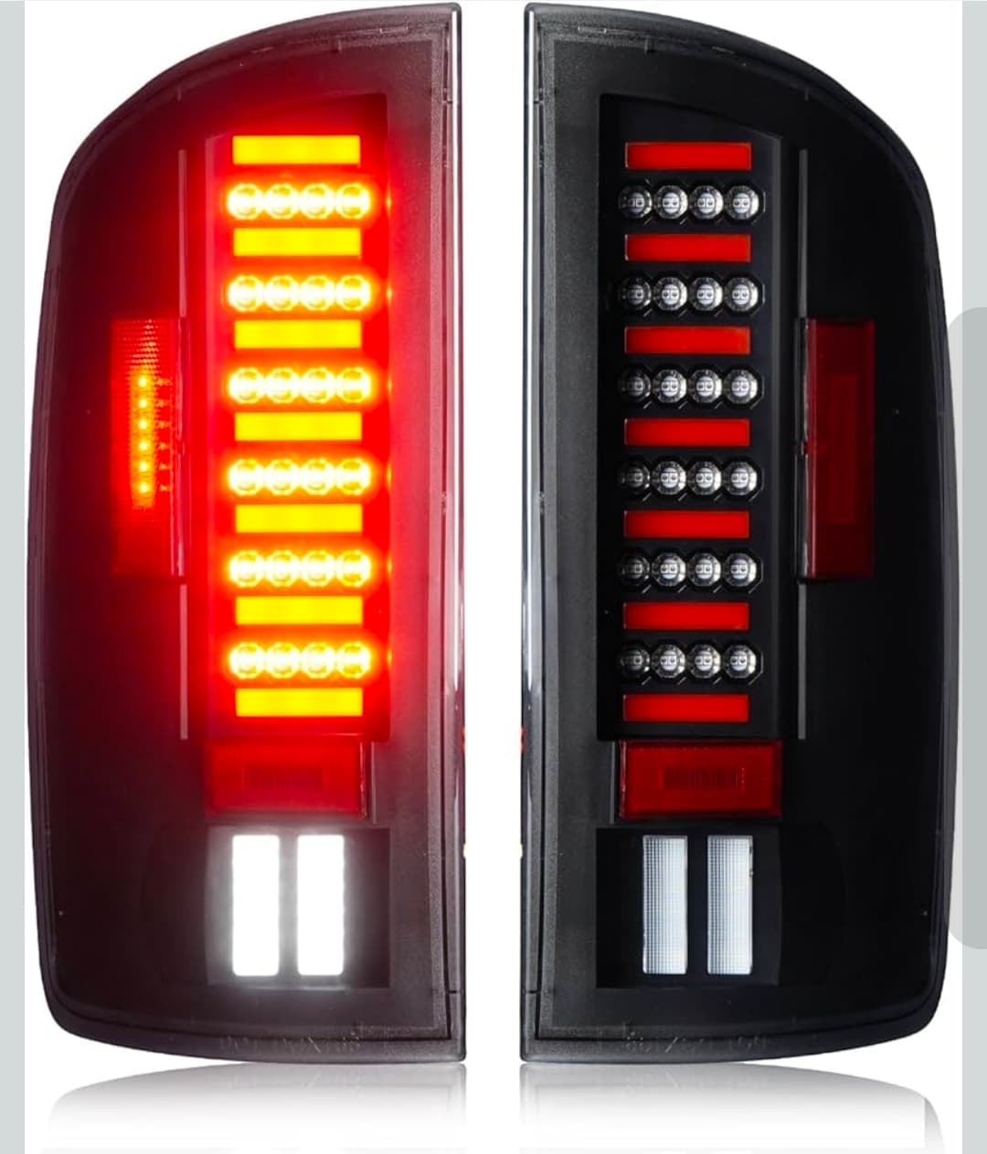 LED Tail Lights Compatible with Dodge RAM 1500 2002-06, RAM 2500 3500 2003-06 Taillights - Image 1