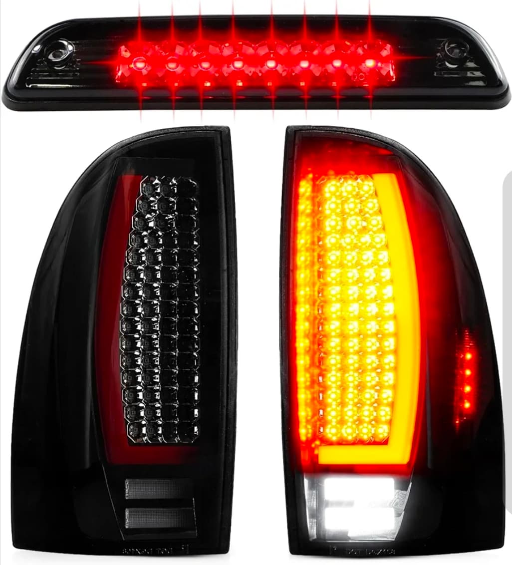 Tail Light + 3rd Third Brake Cargo Lamp for 2005-2015 Toyota Tacoma - Image 1